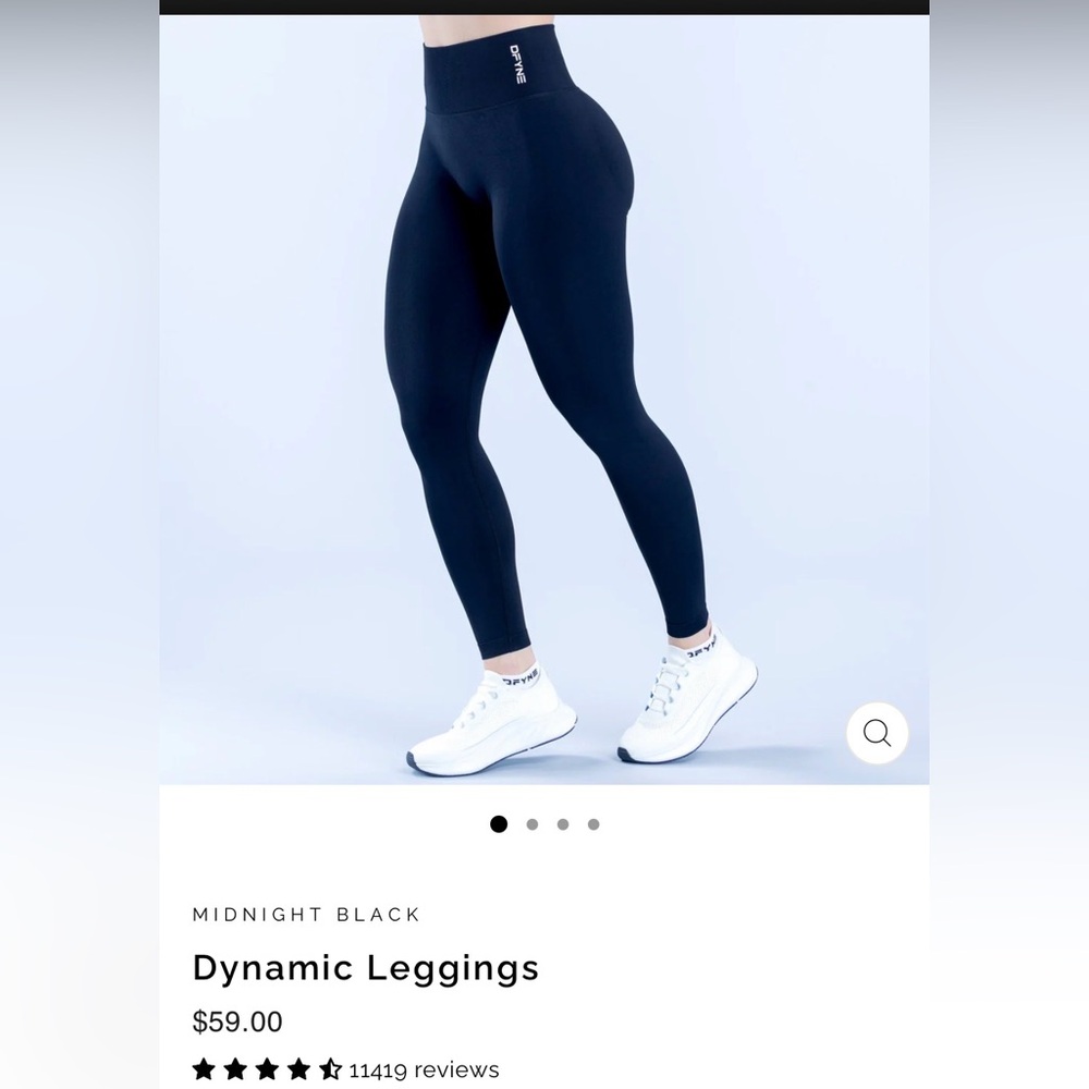 Dfyne black dynamic leggings Size L